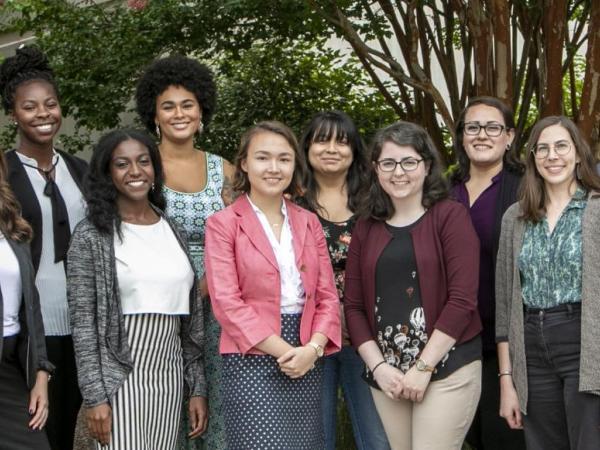 Diverse group of young women.