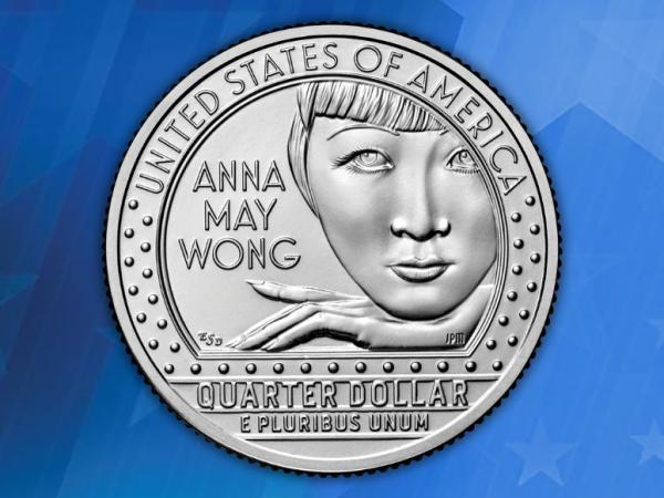 Coin featuring Anna May Wong