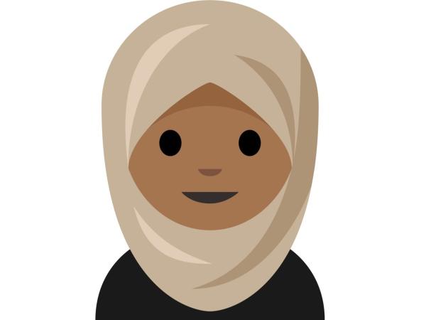 Illustration of a person wearing a hijab