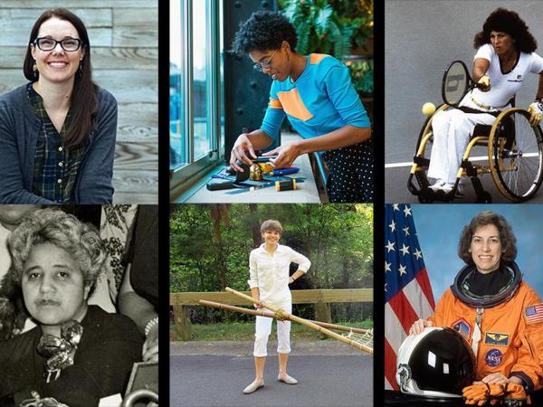 collage of diverse group of women inventors