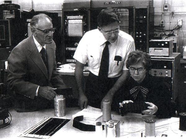 Stephanie in a research lab.