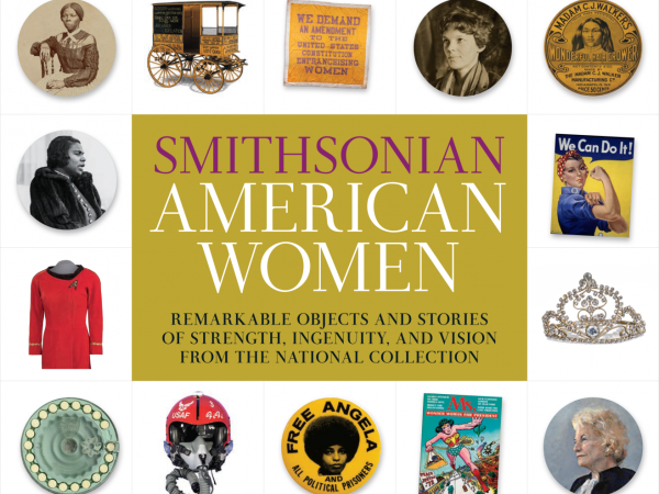 Smithsonian American Women book cover with objects from across the Smithsonian