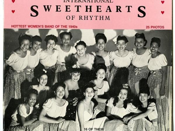 record cover featuring band members