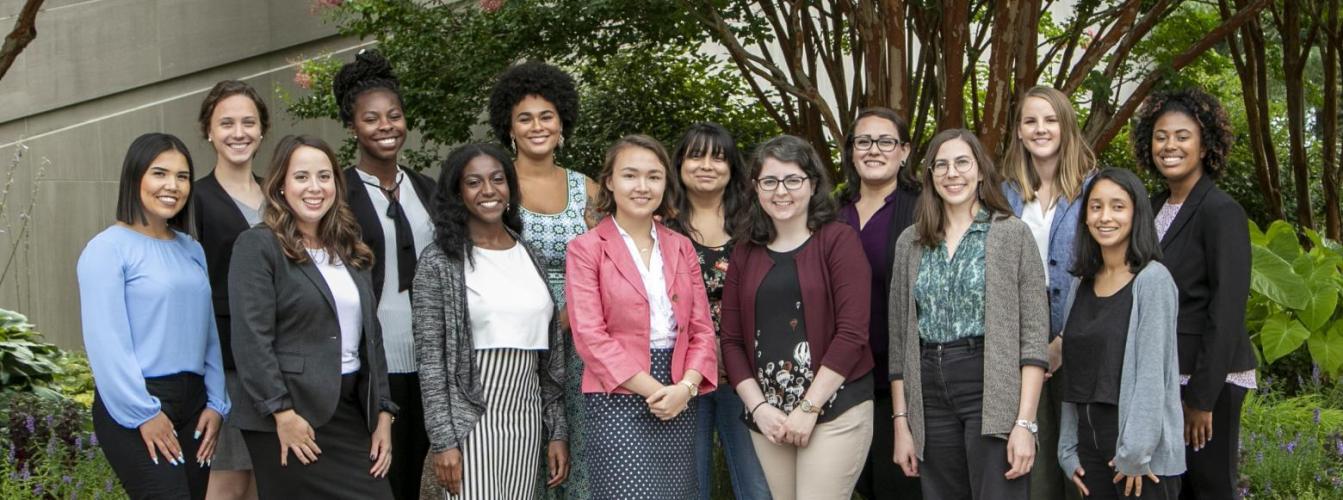 Diverse group of young women.