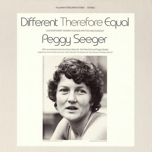 Album cover with photograph of Peggy Seeger